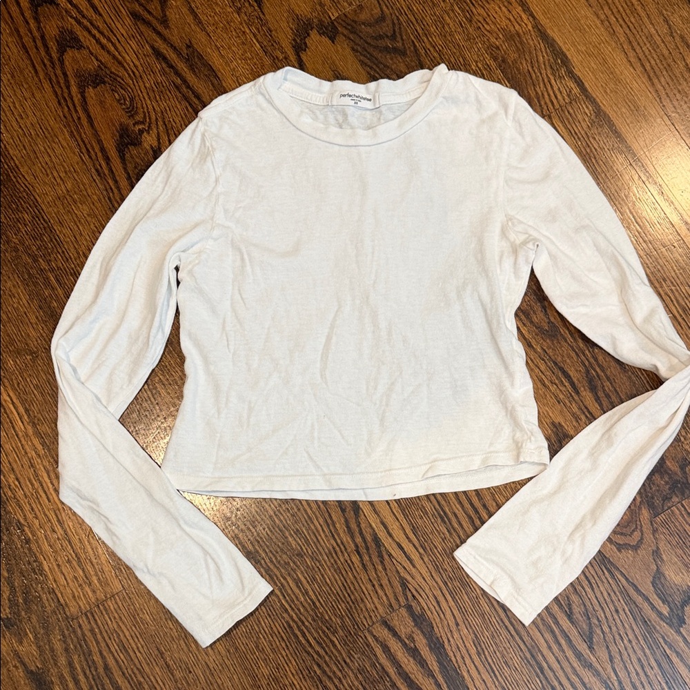 Perfectwhitetee white long sleeve t